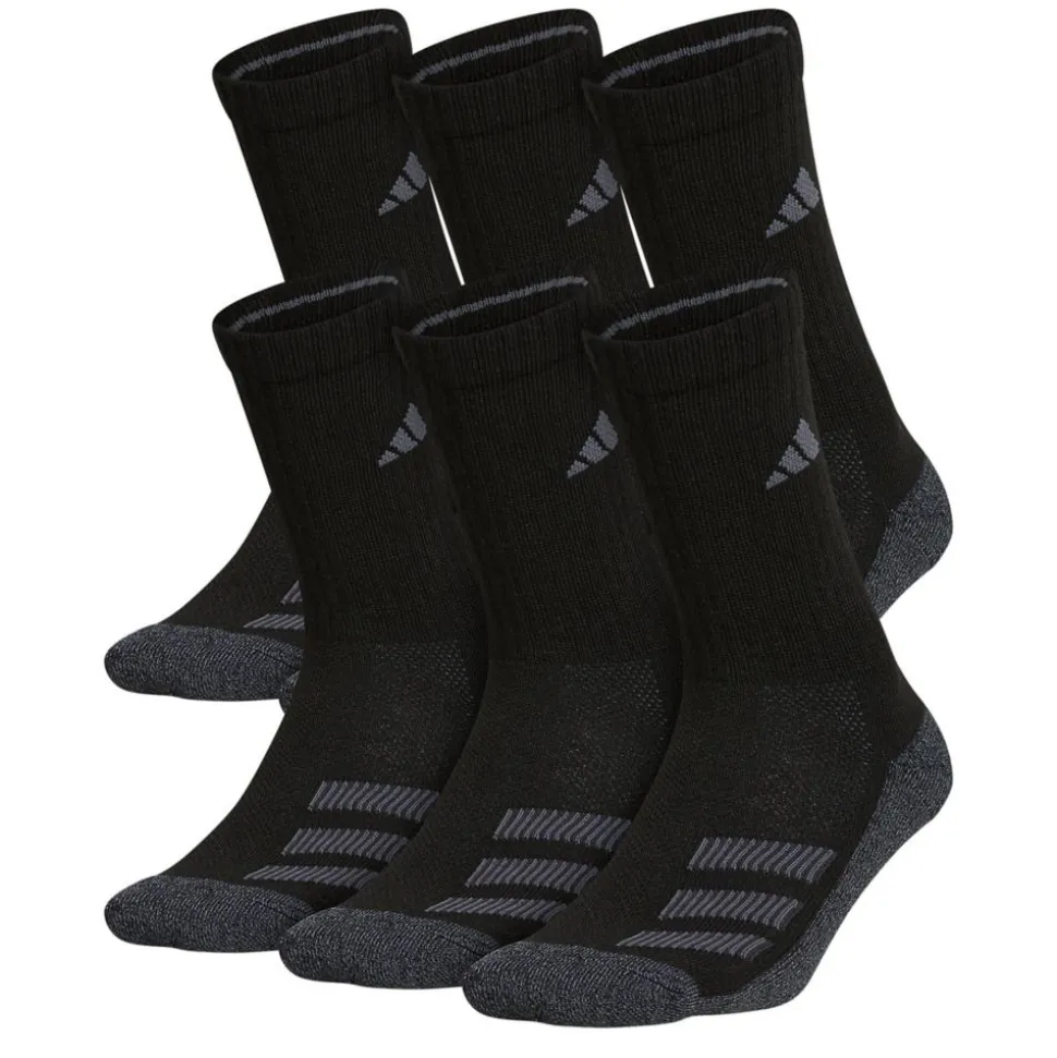 Adidas Boys Cushioned Crew Socks 6 Pairs