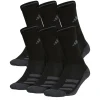 Adidas Boys Cushioned Crew Socks 6 Pairs