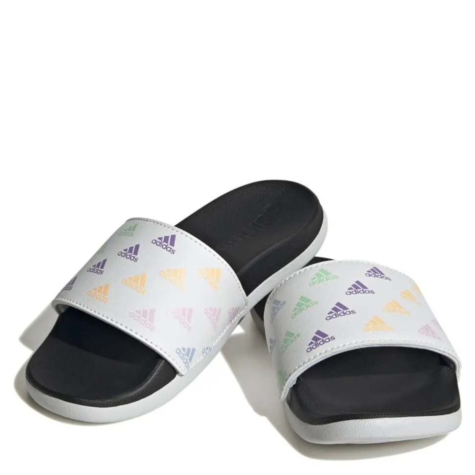 Adidas Girls Little And Big Kid Adilette Comfort Slide Sandal