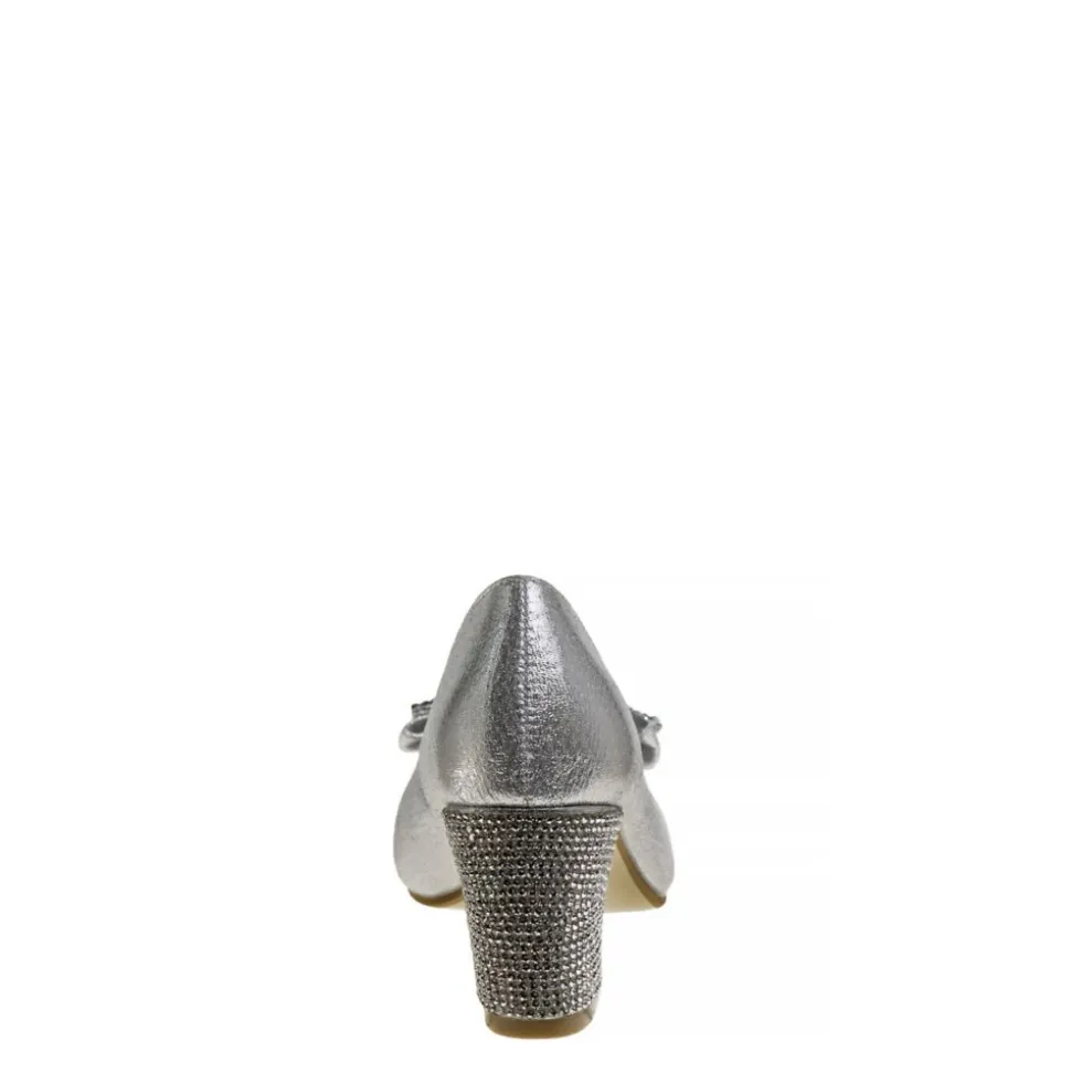 Badgley Mischka Girls Little And Big Kid O-Bm89860Nsilv Dress Pump
