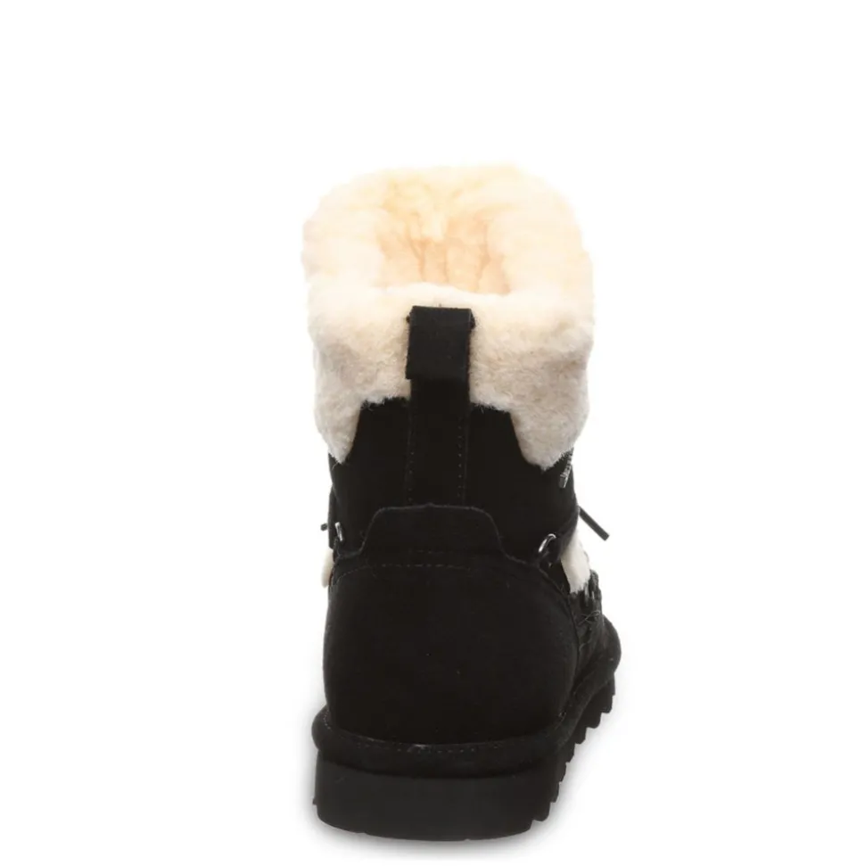 Bearpaw Womens Anastacia Lace Up Fur Boot