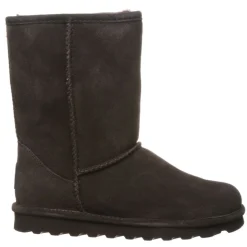 Bearpaw Womens Elle Short Wide Calf Fur Boot