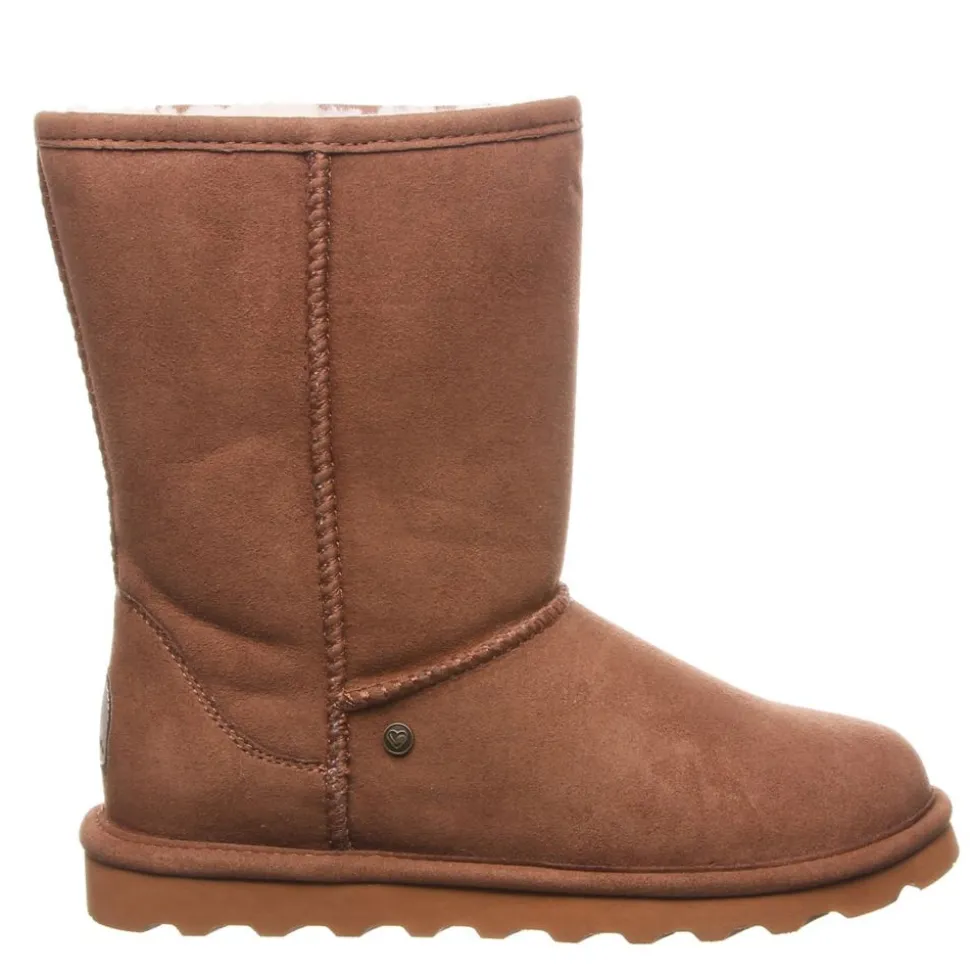 Bearpaw Womens Elle Short Vegan Fur Boot