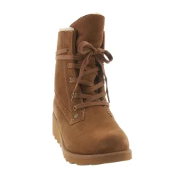 Bearpaw Womens Krista Wide Calf Lace Up Wedge Boot