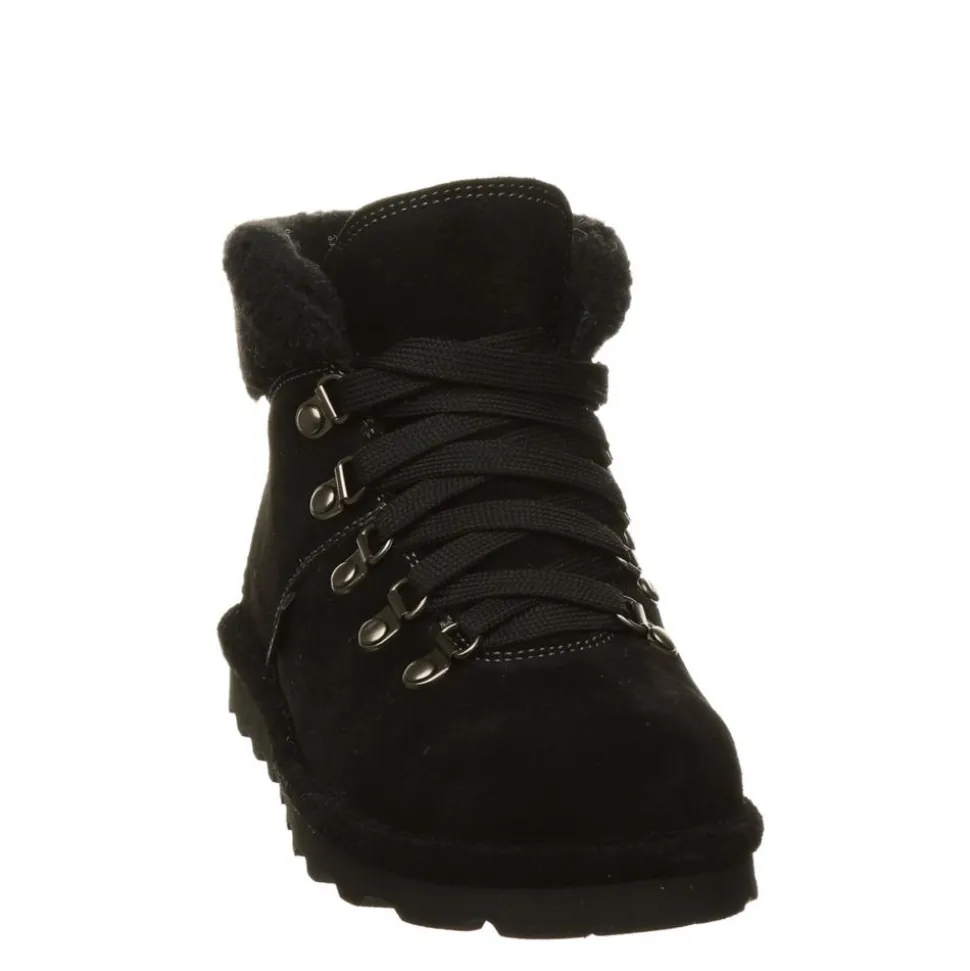 Bearpaw Womens Marta Lace-Up Fur Boot