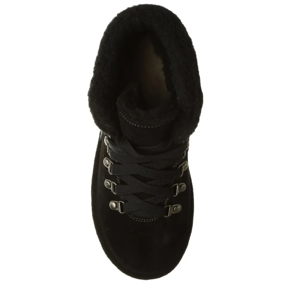 Bearpaw Womens Marta Lace-Up Fur Boot