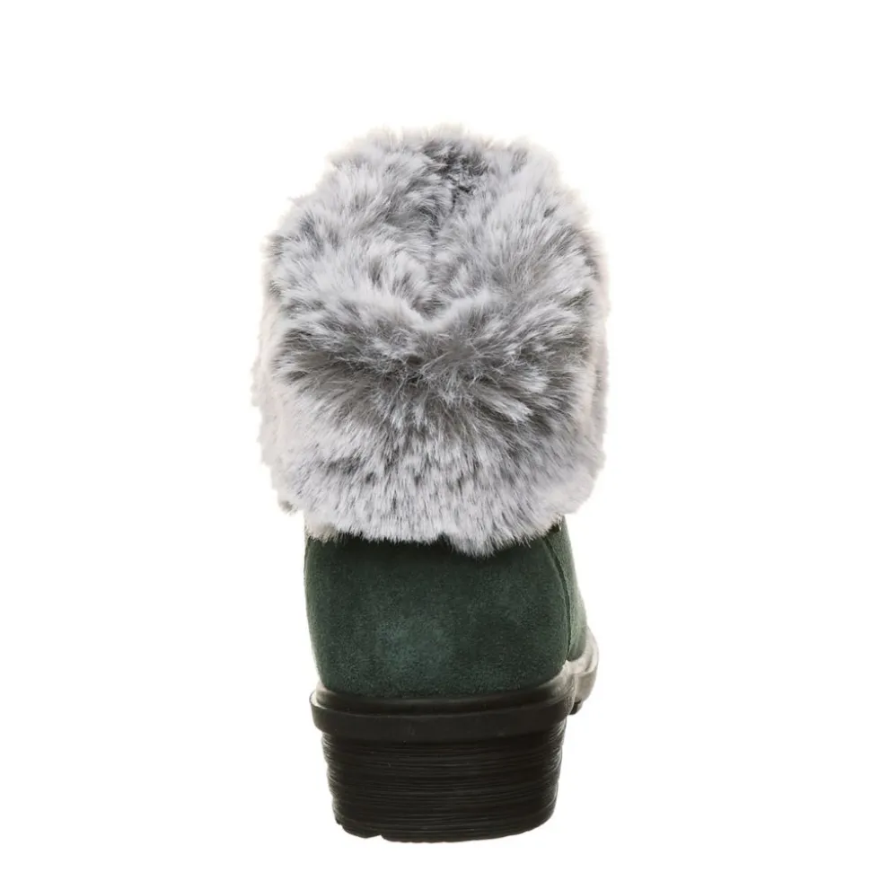 Bearpaw Womens Serenity Lace Up Fur Boot
