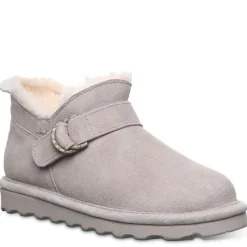 Bearpaw Womens Shorty Buckle Fur Boot