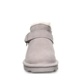 Bearpaw Womens Shorty Buckle Fur Boot