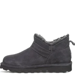Bearpaw Womens Shorty Buckle Fur Boot