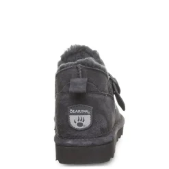 Bearpaw Womens Shorty Buckle Fur Boot