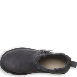 Bearpaw Womens Shorty Buckle Fur Boot