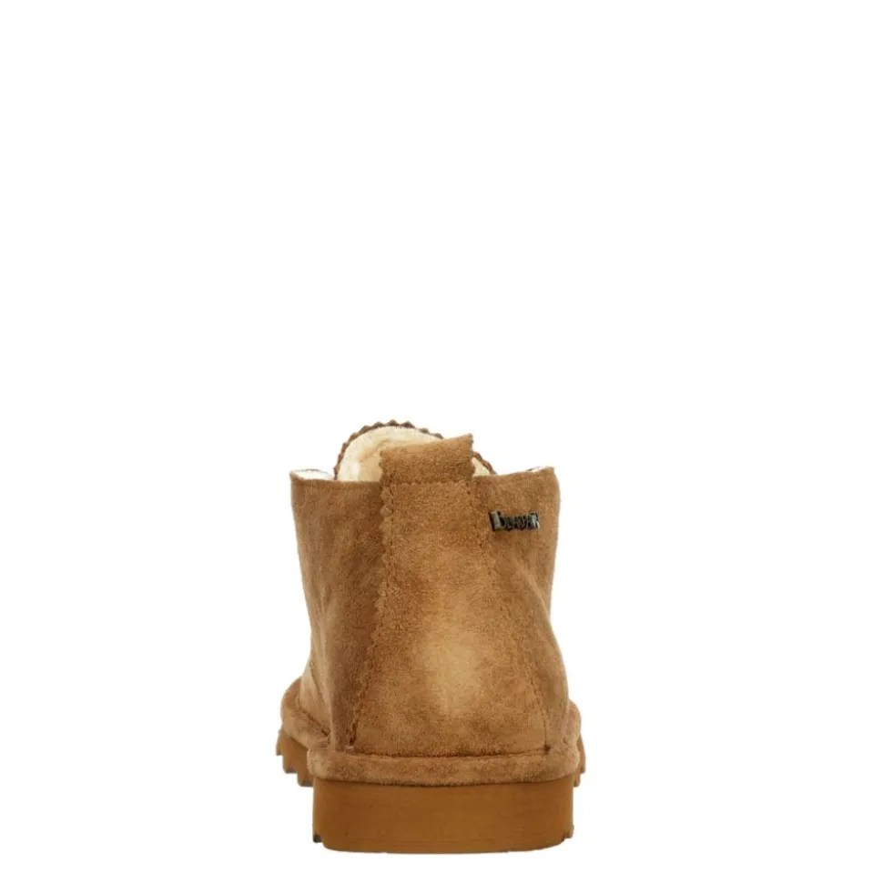 Bearpaw Womens Skye Lace-Up Fur Boot