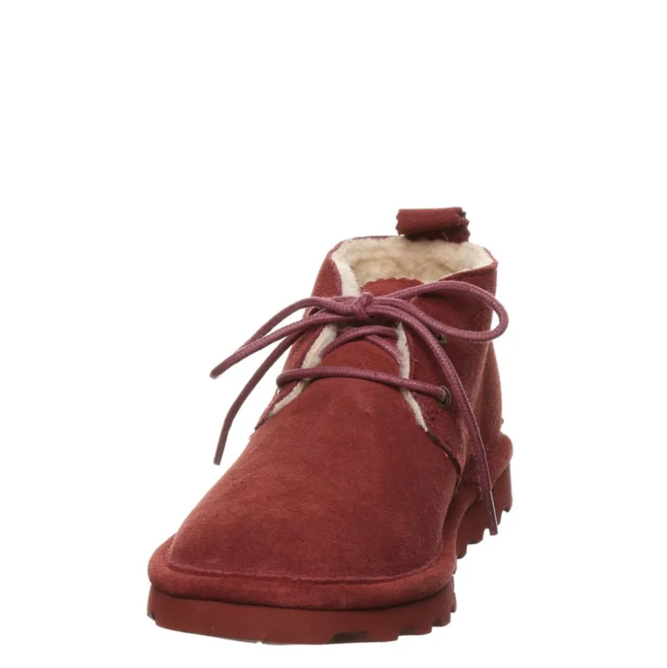 Bearpaw Womens Skye Lace-Up Fur Boot