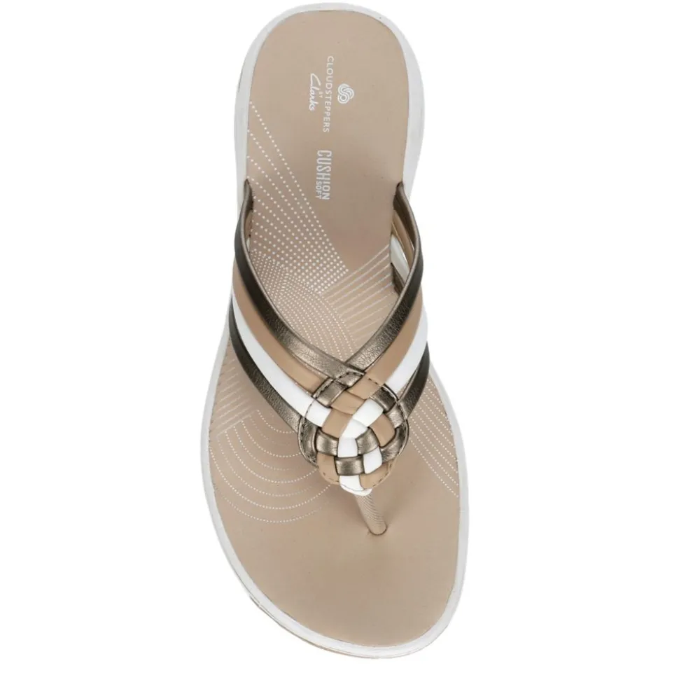 Clarks Womens Breeze Coral Flip Flop Sandal