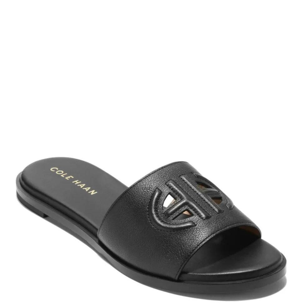 Cole Haan Womens Flynn Logog Slide Sandal