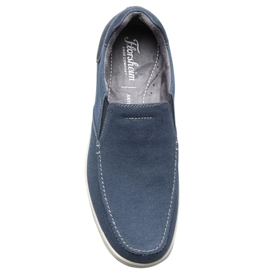 Florsheim Mens Lakeside Canvas Moc Toe Slip On