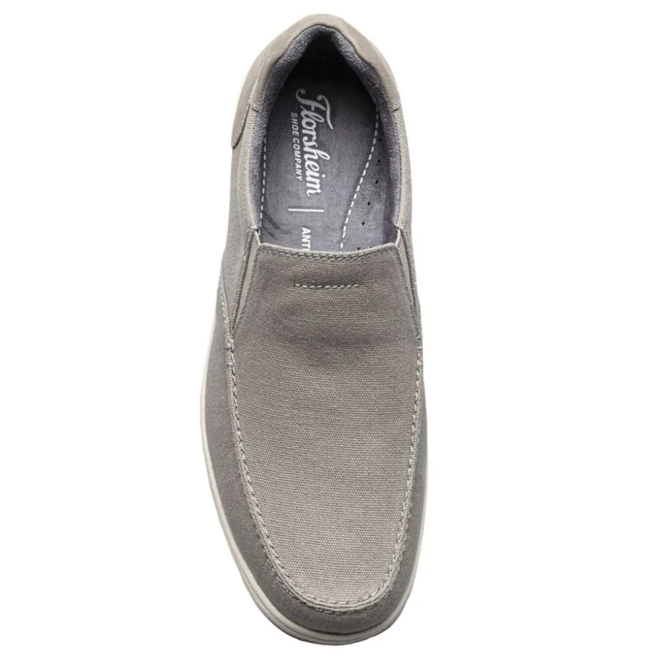 Florsheim Mens Lakeside Canvas Moc Toe Slip On