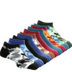 Game Sport Boys Camo No Show Socks 10 Pairs