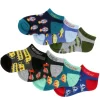 Game Sport Boys Days Of The Week No Show Socks 7 Pairs