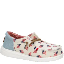 Heydude Boys Wally Youth Patriotic Slip On Sneaker