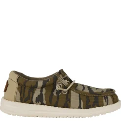 Heydude Boys Wally Youth Mossy Oak Slip On Sneaker