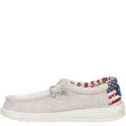 Heydude Boys Wally Youth Patriotic Slip On Sneaker