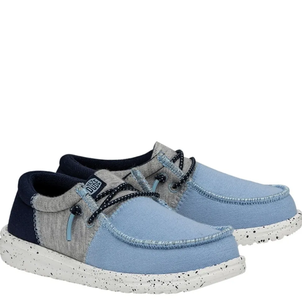 Heydude Boys Wally Youth Tri Varsity Slip On Sneaker