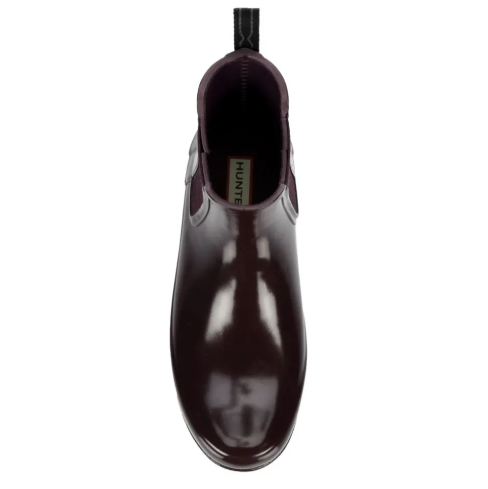 Hunter Womens Original Refined Chelsea Gloss Rain Boot