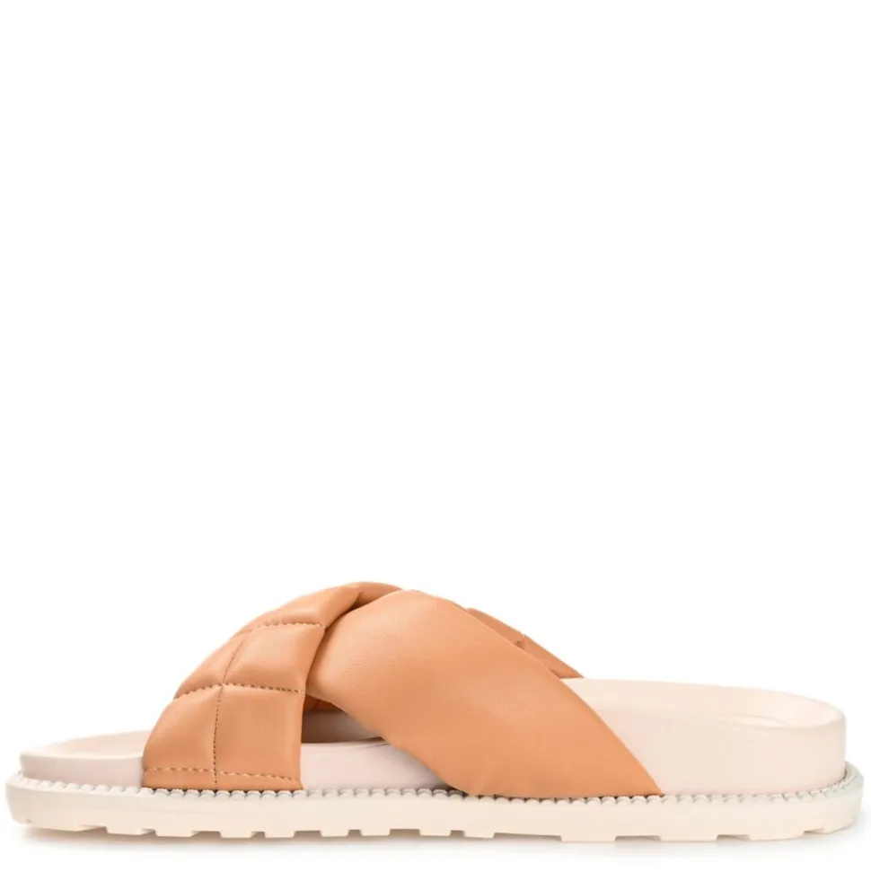 Journee Collection Womens Aveena Footbed Sandal