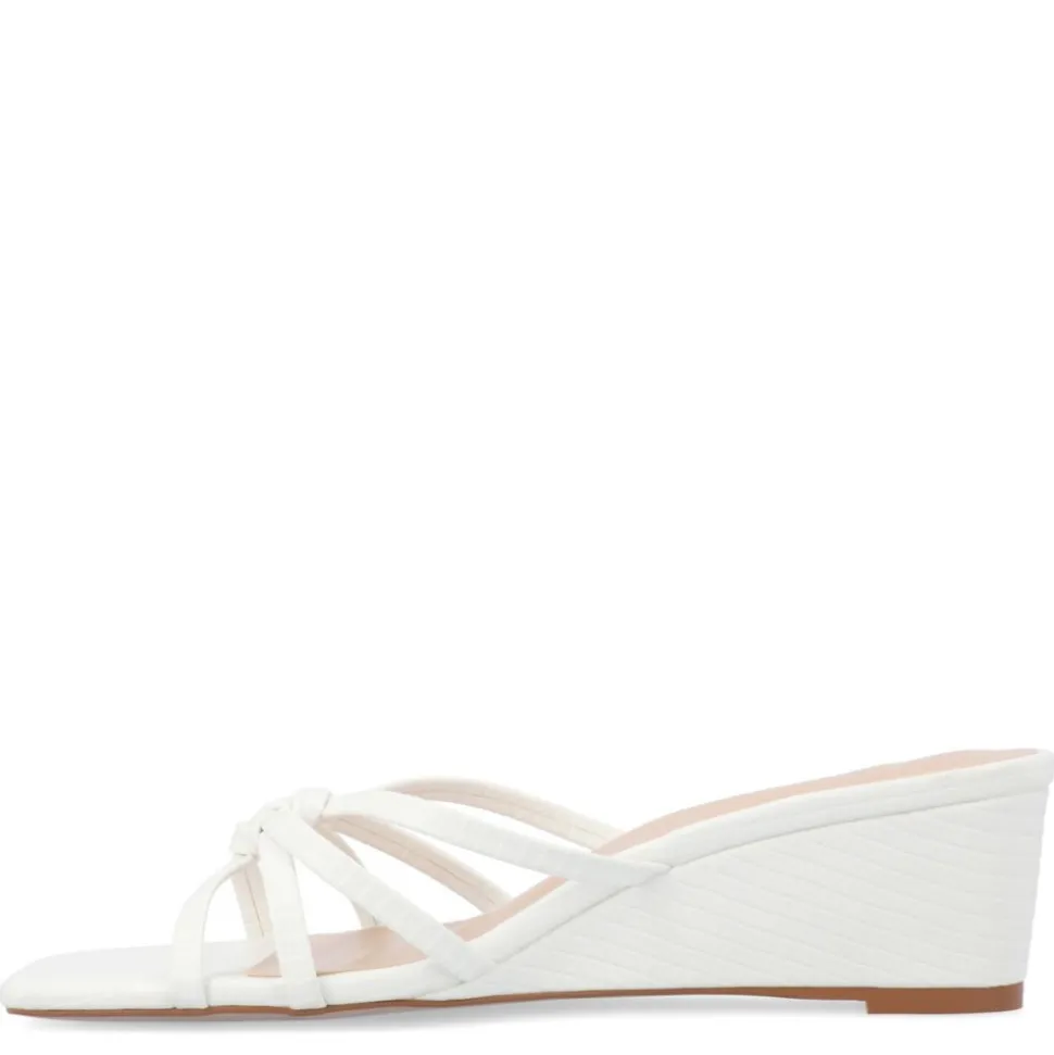 Journee Collection Womens Blayke Wedge Slip On Sandal