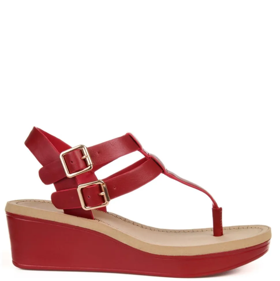 Journee Collection Womens Bianca Wedge Sandal