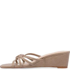Journee Collection Womens Blayke Wedge Slip On Sandal
