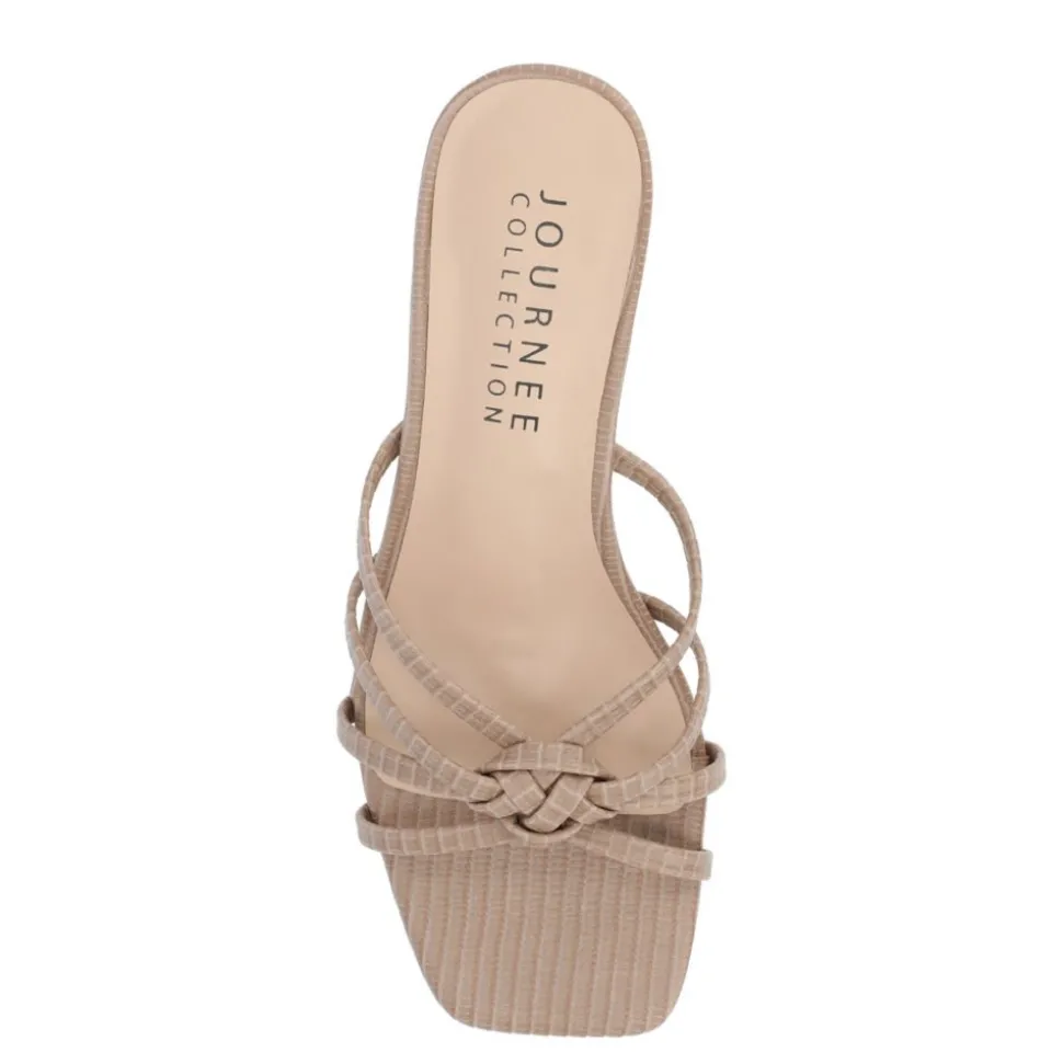 Journee Collection Womens Blayke Wedge Slip On Sandal
