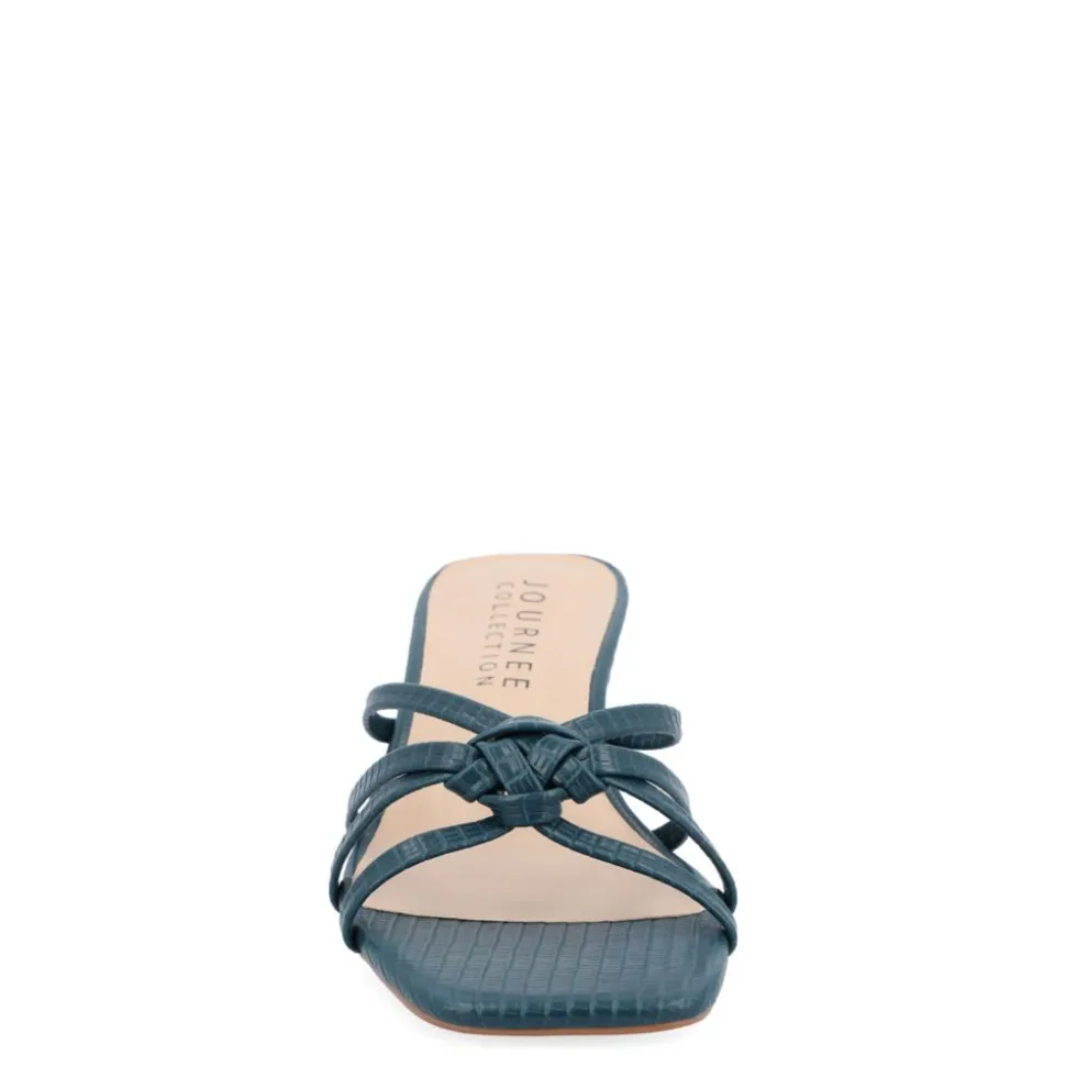 Journee Collection Womens Blayke Wedge Slip On Sandal