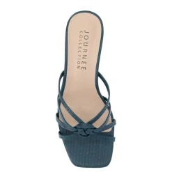 Journee Collection Womens Blayke Wedge Slip On Sandal