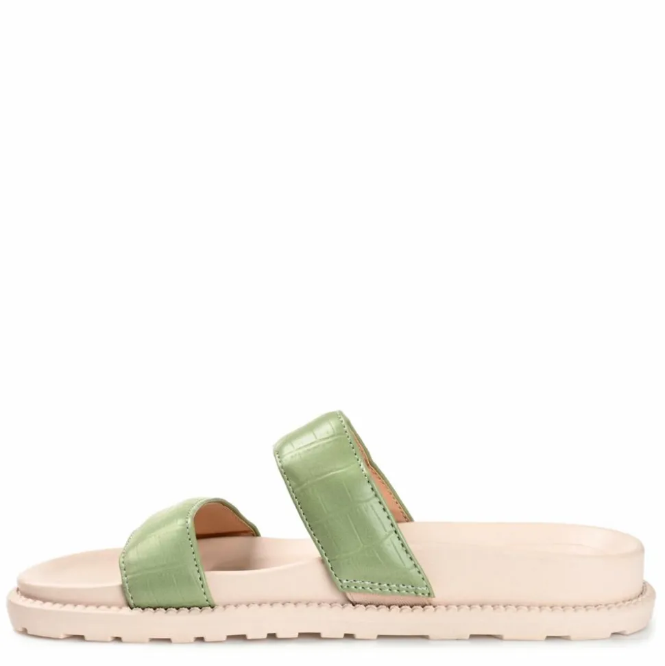 Journee Collection Womens Stellina Footbed Slide