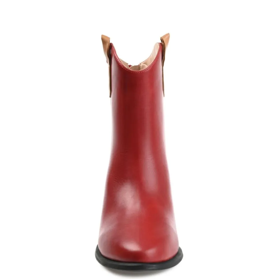 Journee Collection Womens Novva Western Ankle Boot