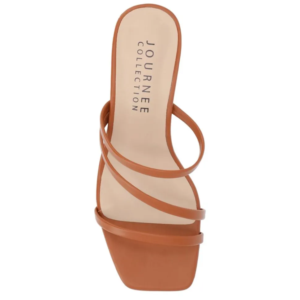 Journee Collection Womens Takarah Low Wedge Sandal