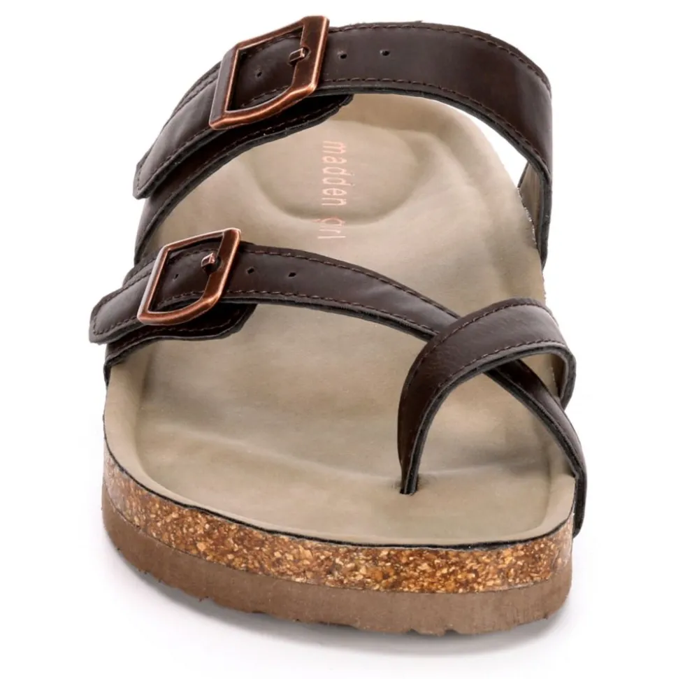 Madden Girl Womens Brycee Footbed Sandal