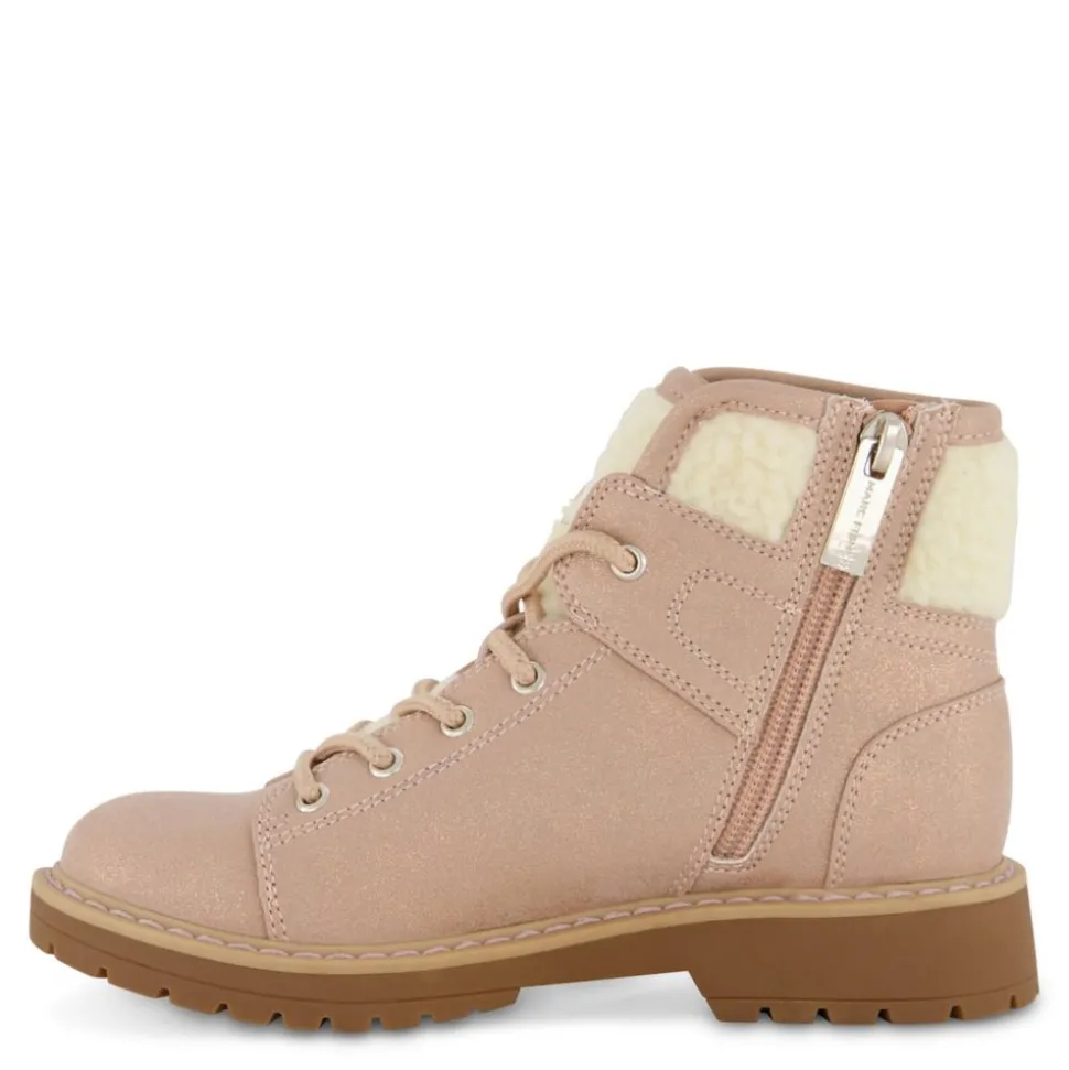 Marc Fisher Girls Little-Big Kid Jade Fuzz Lace-Up Boot