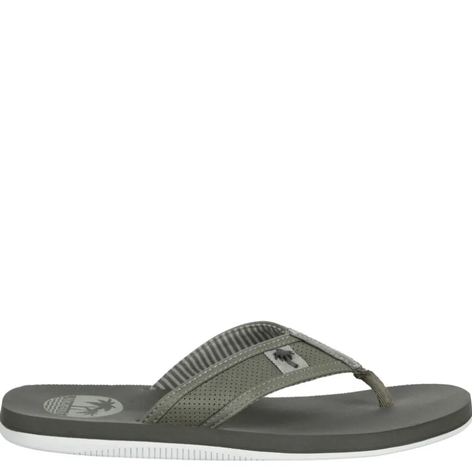 Margaritaville Mens Palm Flip Flop Sandal