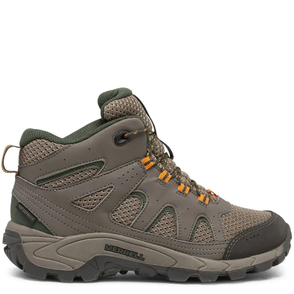 Merrell Boys Little-Big Kid Oakcreek Mid Hiking Shoe