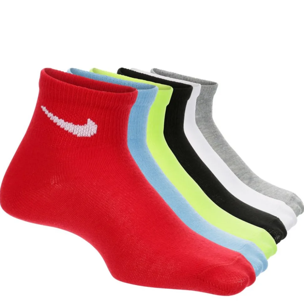 Nike Boys Quarter Socks 6 Pairs