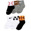 Nike Boys Sports Infant Ankle Socks 6 Pairs