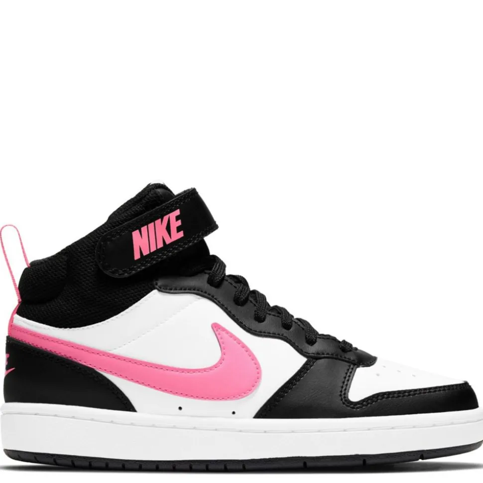 Nike Girls Big Kid Court Borough 2 Mid Top Sneaker