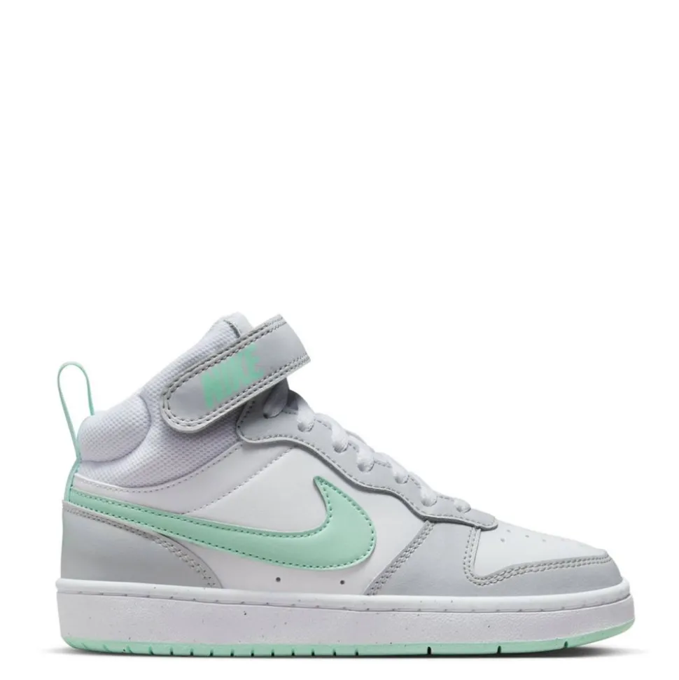 Nike Girls Big Kid Court Borough 2 Mid Top Sneaker
