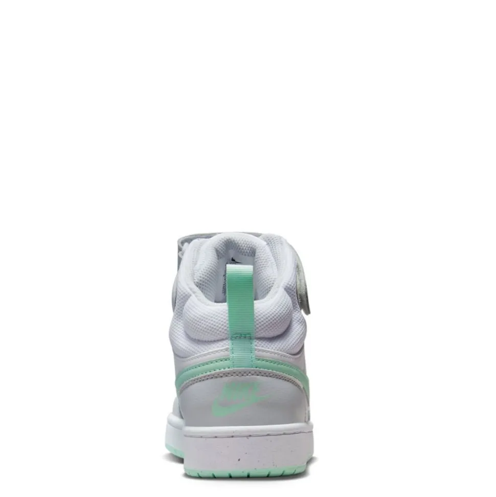 Nike Girls Big Kid Court Borough 2 Mid Top Sneaker