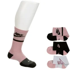 Nike Girls Graphic Crew Socks 3 Pairs