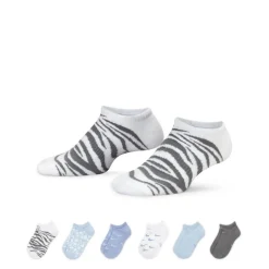 Nike Girls Graphic No Show Socks 6 Pairs